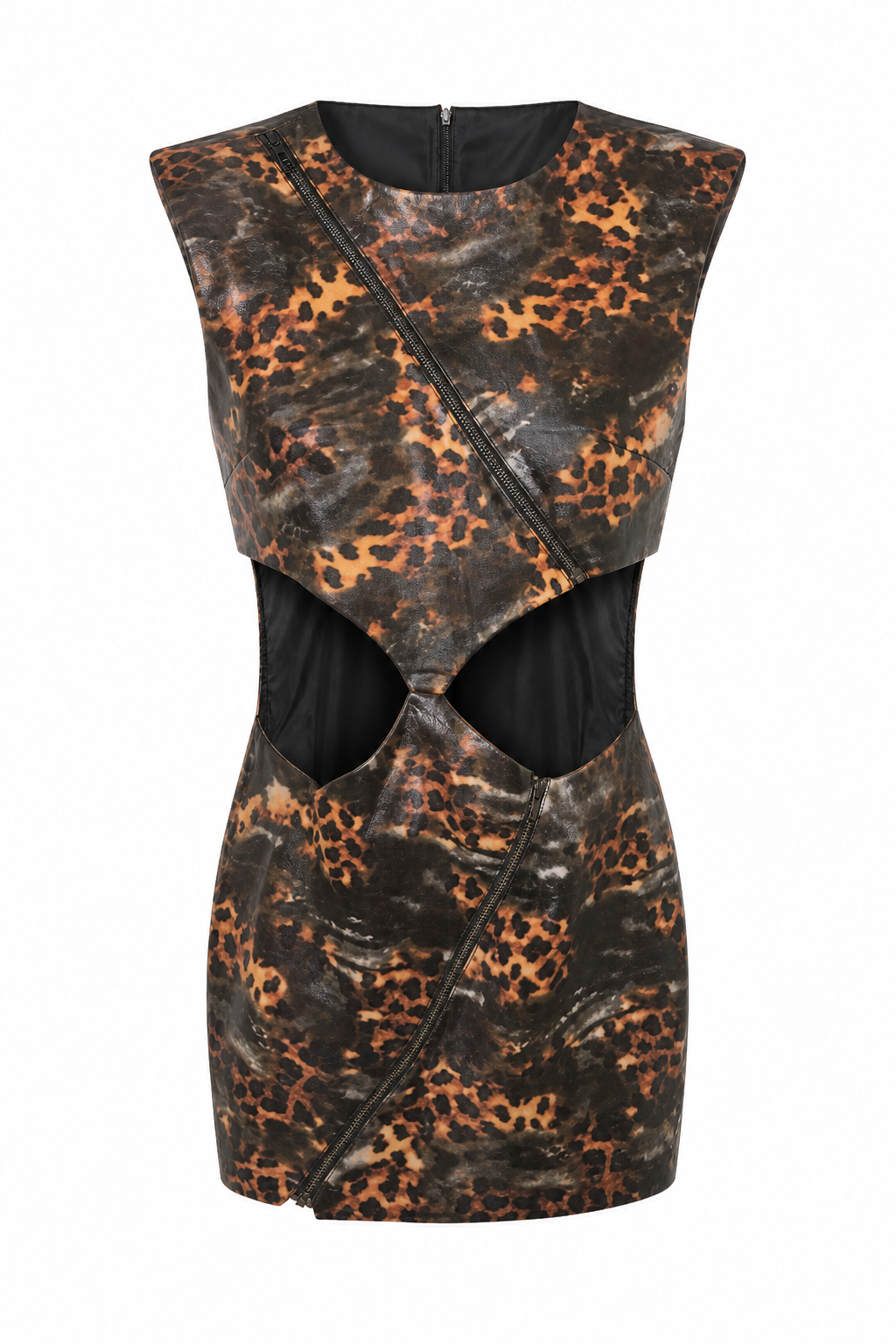 Hot Cheetah Leather Dress