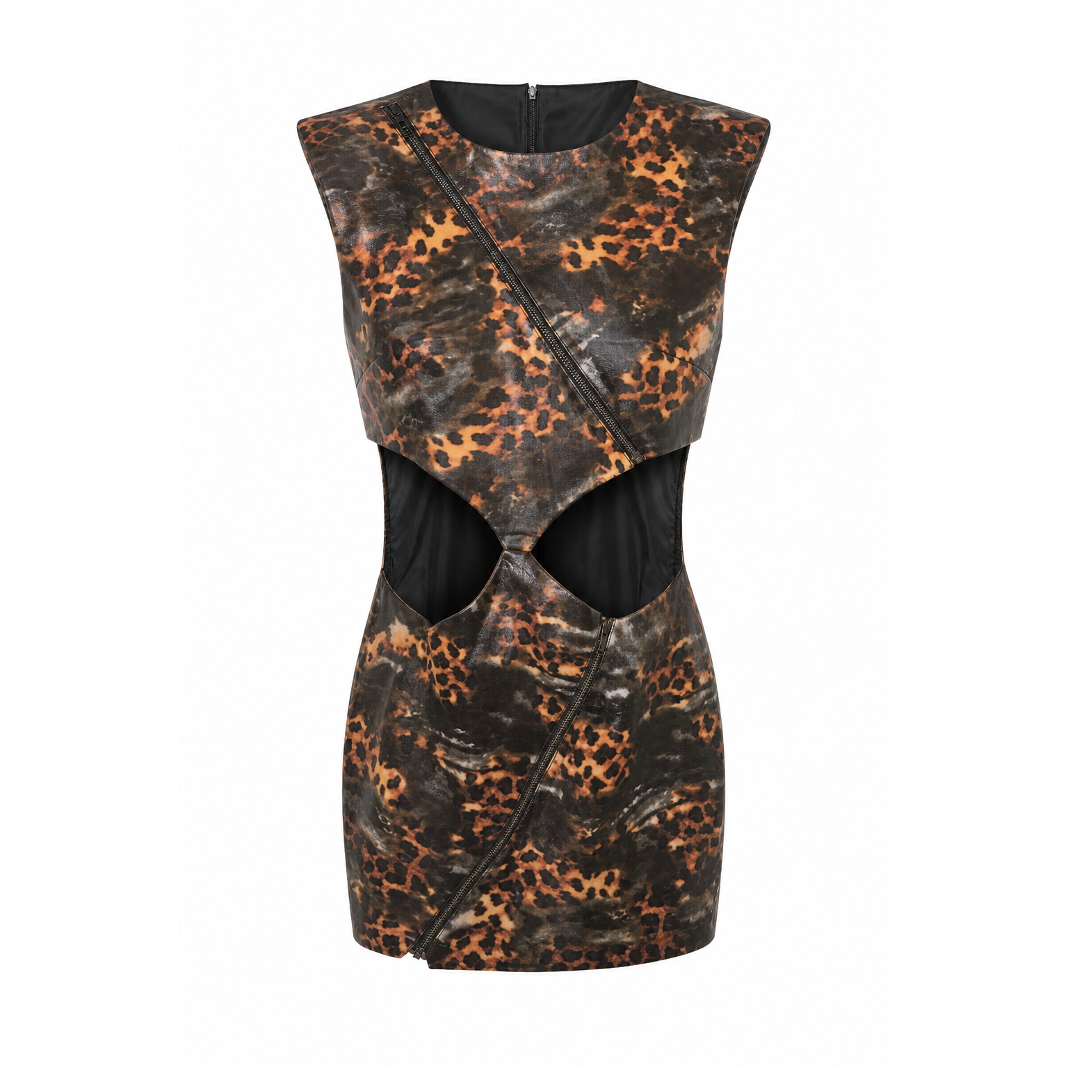 Hot Cheetah Leather Dress
