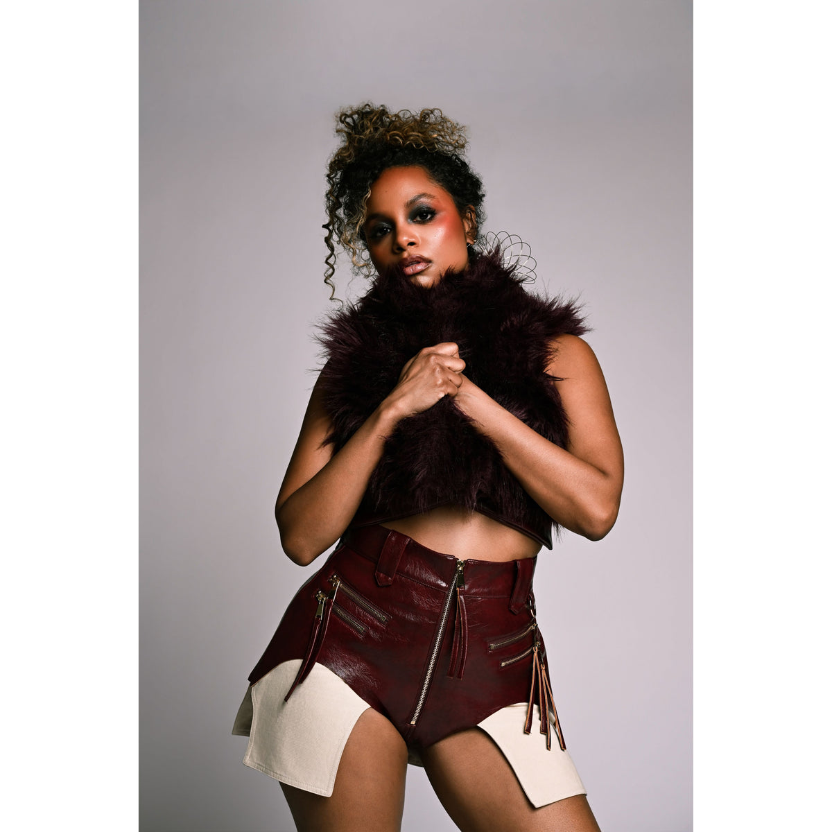 Soft Armor Leather Cutoffs