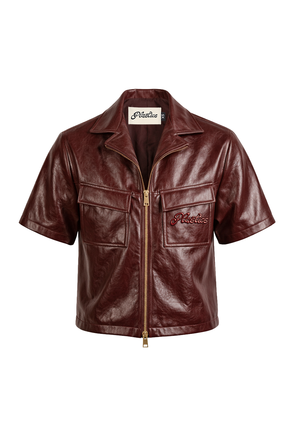 Soft Armor Cropped Leather Shirt
