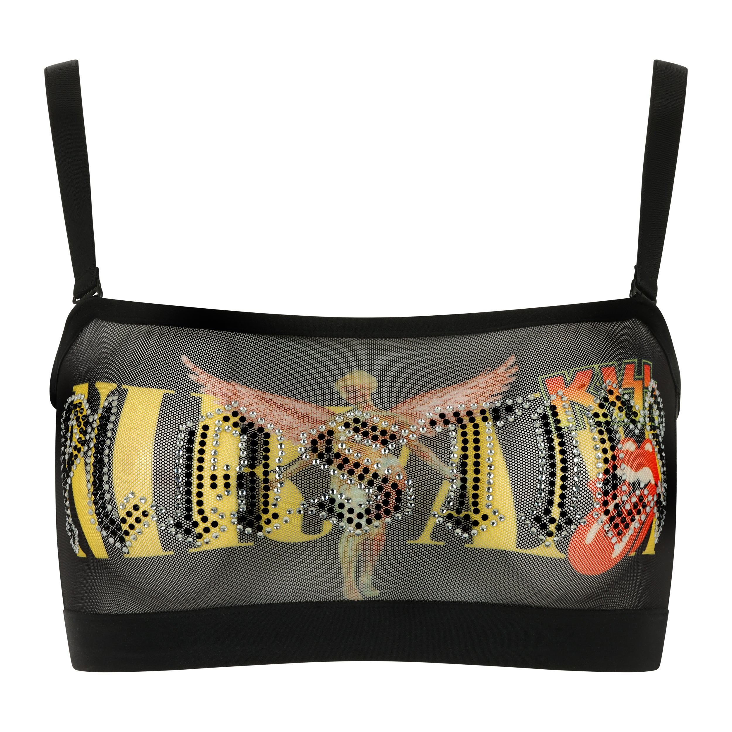 Bralette en plastique avec strass